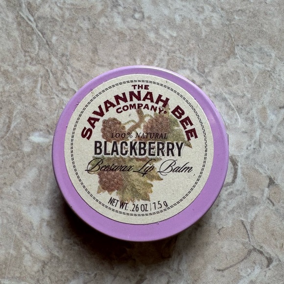 Savannah Bee Company Other - The Savannah Bee Company 100% Natural Beeswax Lip Balm Blackberry New Sealed